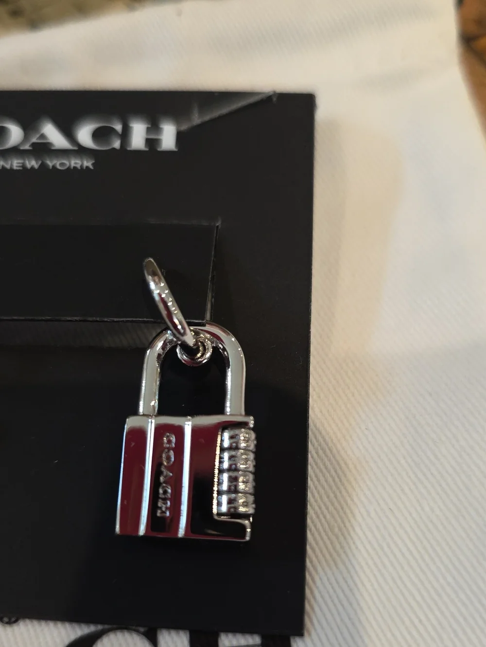 Coach Lock And Key Drop Earrings
